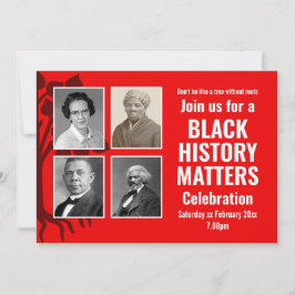 Convite Moderno BLACK HISTORY MONTH Importa Foto