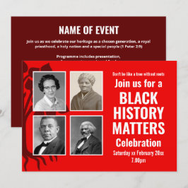 Convite Moderno BLACK HISTORY MONTH Importa Foto