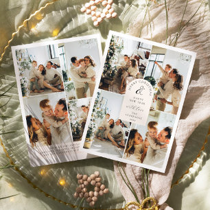 Convite Moderno Boho 8 Fotos Natal Ano Novo