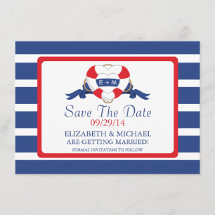 Convite Moderno Boi Náutico Salva A Data