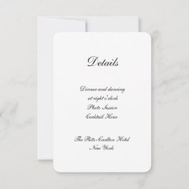 Convite Moderno Branco - Elegante