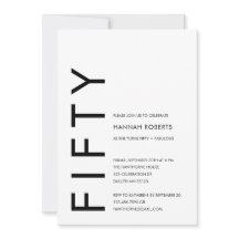 Moderno Cinquenta e Fantástico Aniversário de 50 a