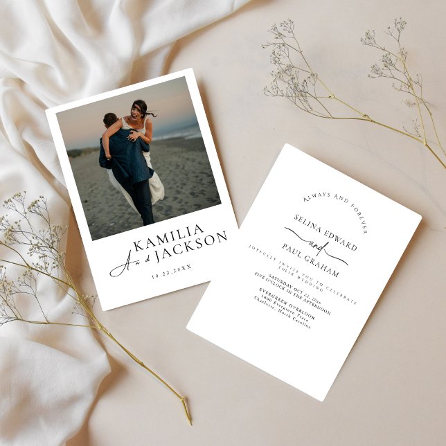 Convite Moderno Clássico - Elegante e Minimalista (Classic Modern Invitaion )