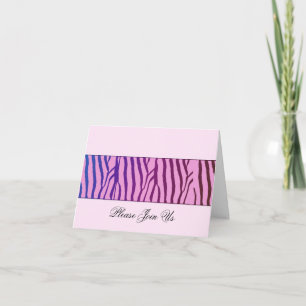 Convite Moderno com Estampa de Zebra