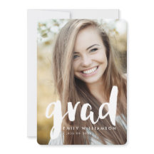 Convite moderno da festa de formatura da foto do