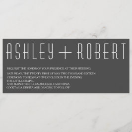 Convite Moderno de Casamento Huxley