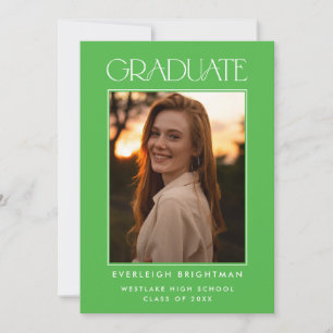 CONVITE MODERNO DE GRADUAÇÃO DE FOTOS DE TIPOGRAFI