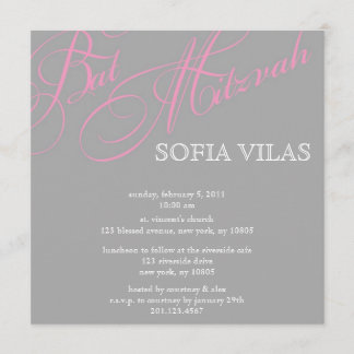 Convite moderno de Mtizvah do bastão