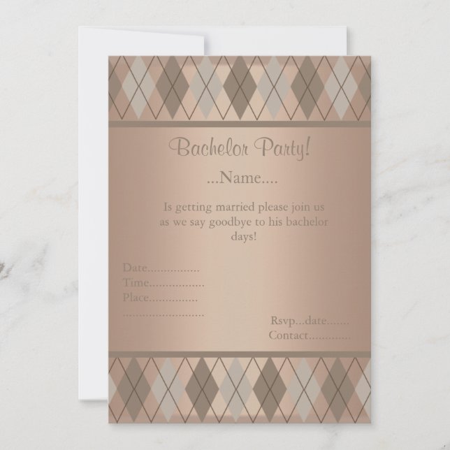 CONVITE MODERNO DE OURO DIAMANTES PARA FESTA DE SO (Frente)