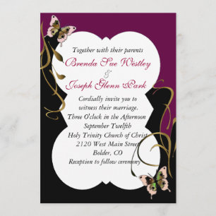 Convite moderno do casamento