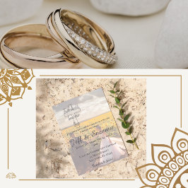 Convite Moderno Dois Torna-Se Um Casamento Sonhento