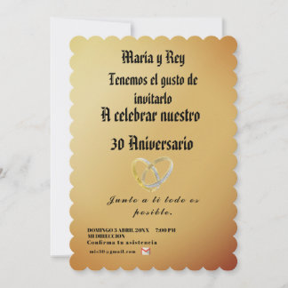 Convite Moderno,dorado Minimalista Celebracion