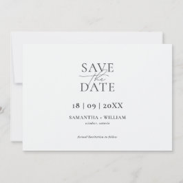 Convite Moderno e Elegante Simples Salvar a Data