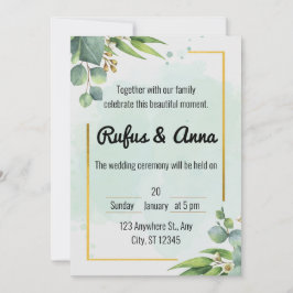 Convite Moderno e minimalista simples