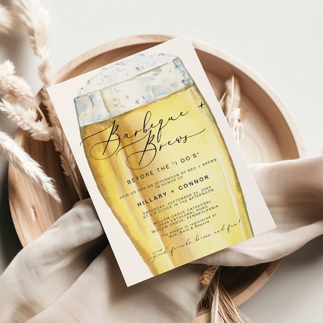 Convite Moderno Edgy Seu CHURRASCO De Caligrafia E Coloca (Criador carregado)