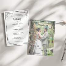 Moderno Elegante | Casamento com Foto Editável