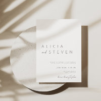 Convite Moderno Elegante Minimalista para Casament