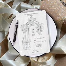 Convite Moderno Elegante para Casamento Minimalist