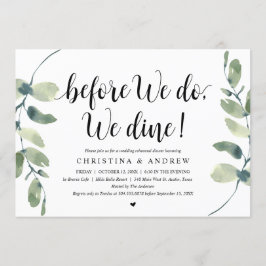 Convite Moderno Eucalyptus, Janto de ensaio de casamento