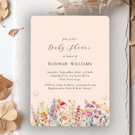 Convite Moderno, Flor Selvagem, Chá de fraldas