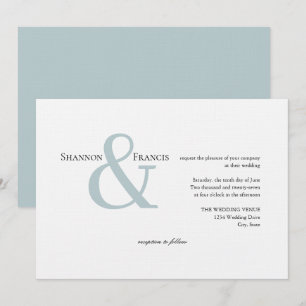 Convite Moderno Minimalista para Casamento de Ampe