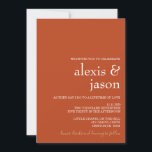 Convite Moderno Minimalista para Casamento de Ferr<br><div class="desc">Convite perfeito para comemorar seu Dia Especial!  Veja outros itens correspondentes:https://www.zazzle.com/store/bdp_designs/products?cg=196801894259091370</div>