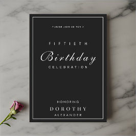 Convite Moderno Minimalista Qualquer Marco Adulto