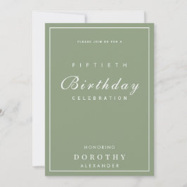 Convite Moderno Minimalista Qualquer Marco Adulto