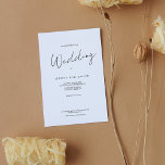 Convite Moderno Mínimo para Casamento Simples<br><div class="desc">A simplicidade fala tudo! Este convite de casamento mínimo ajustado o casamento moderno de hoje. É um modelo fácil que inclui todos os detalhes necessários para o seu casamento. Clique em "personalizar" ou "inserir informações" para alterar as informações ou você pode ir ainda mais longe alterando a cor dos textos...</div>