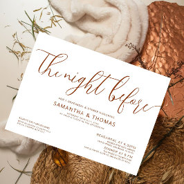 Convite Moderno Na Noite Antes Do Janto De Ensaio De Casam