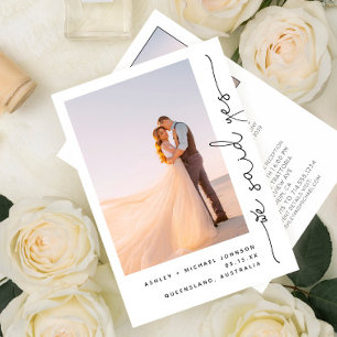 Convite Moderno Nós Dissemos Sim Recepção Somente 2 Convit