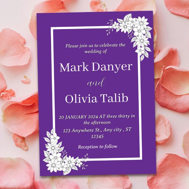 Convite Moderno para Casamento Minimalista - Simpl (Criador carregado)