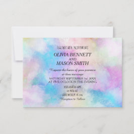 Convite Moderno para Casamento por Aquarela Chic