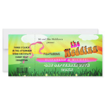 Convite Moderno para Casamento Rustic Festival Wed