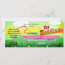 Convite Moderno para Casamento Rustic Festival Wed