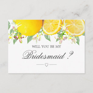 Convite Moderno Para Lemon Boho Summer Bridesmaid