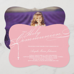 Convite Moderno Rosário Primeira Sagrada Foto Comunitária 