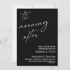 Convite Moderno Roteiro Da Manhã Após O Brunch Black