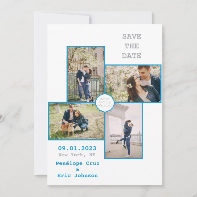 Convite Moderno Salvar a Data (Frente)