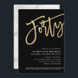 Convite MODERNO SCRIPT aniversário de 40 anos de partido d<br><div class="desc">por kat massard >> https://linktr.ee/simplysweetpaperie <<<< Uma tendência, design de convite à mão para o seu ANIVERSÁRIO DE 40 ANOS - Tenho a maioria das idades disponíveis na DICA da loja: 1. Para alterar/mover gráficos e fontes e adicionar mais texto - pressione o botão "personalizar". - - - - -...</div>