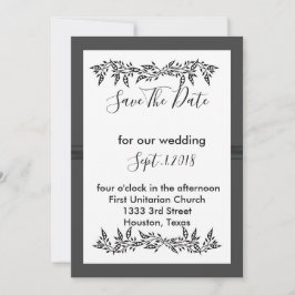 Convite MODERNO SOFISTICADO salvar a data