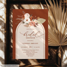 Moderno Terracotta Pampas Grass Floral Bridal