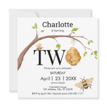 Moderno Transformando Dois Aniversário de Colmeia 