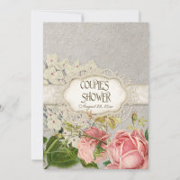 Moderno Vintage Lace Tea Stainea Hydrangea n Rosas