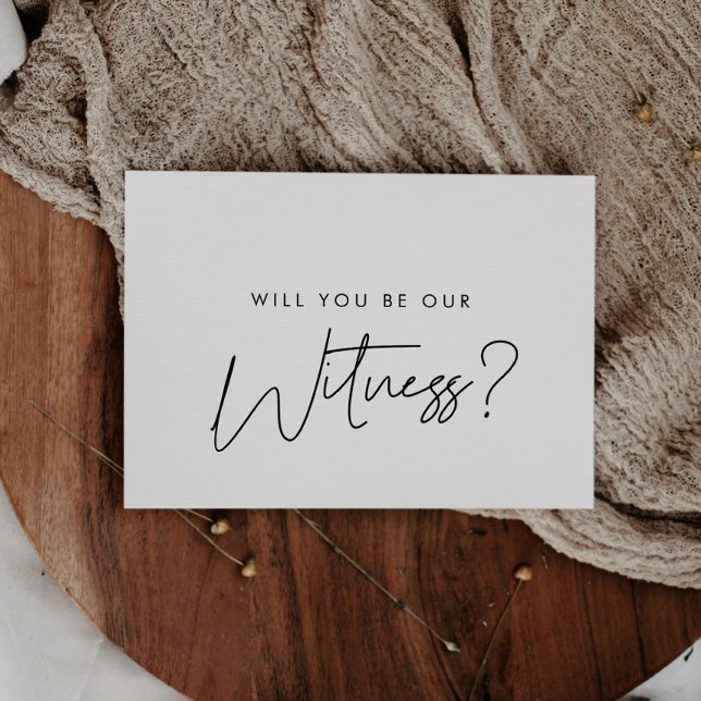Convite Moderno Você vai me acompanhar até o altar propost (Modern Will you walk me down the aisle proposal Invitation)