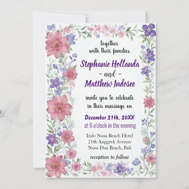 Convite Modestidade da Confiança Violenta, poder do Amor - (Frente)