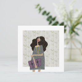 Convite Modista de Volta às Aulas Ilustração de Moda