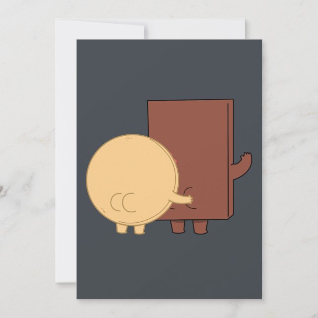 Convite Modo De Reprodução Choco E Pancake (Frente)