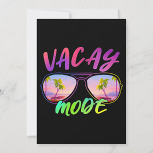 Convite Modo Vacante Óculos Solares Família Engraçada Prai
