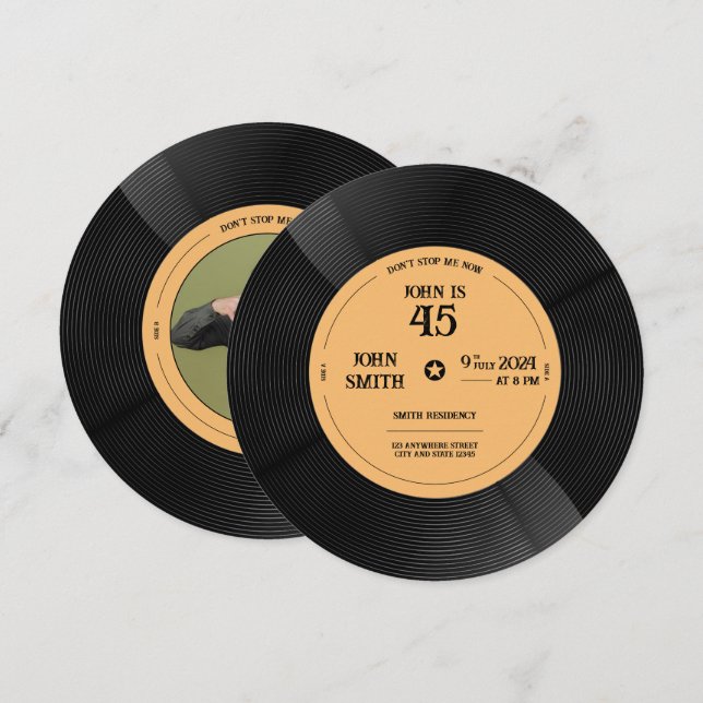 Convite ModoVinil (Frente/Verso)